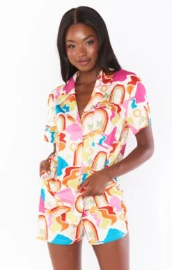 Show Me Your Mumu Sunday Morning Sleep Set ~ Rainbow Island Knit -Show Me Your Mumu Sales MM3 4609 RI22 02