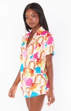 Show Me Your Mumu Sunday Morning Sleep Set ~ Rainbow Island Knit -Show Me Your Mumu Sales MM3 4609 RI22 03