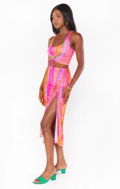 Show Me Your Mumu Dazy Skirt ~ Sunrise Stripe Mesh -Show Me Your Mumu Sales MM3 5125 SU88 03 6ffceb41 a787 45d0 a5cd 549cad2bcd6f