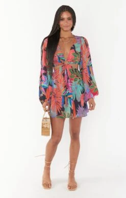 Show Me Your Mumu Go Out Cut Out Mini Dress ~ Tropical Paradise -Show Me Your Mumu Sales MM3 5377 BP10 01