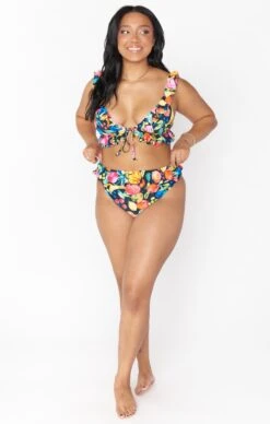 Show Me Your Mumu Carolina Ruffle Top ~ Fruity Tango -Show Me Your Mumu Sales MMS2 152 FT08 01