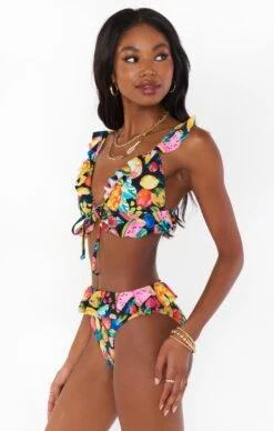 Show Me Your Mumu Carolina Ruffle Top ~ Fruity Tango -Show Me Your Mumu Sales MMS2 152 FT08 01 2