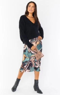 Show Me Your Mumu Maci Skirt ~ Miss Marble Luxe Satin 15 Show Me Your Mumu Maci Skirt ~ Miss Marble Luxe Satin -Show Me Your Mumu Sales MR0 2090 MR21 01