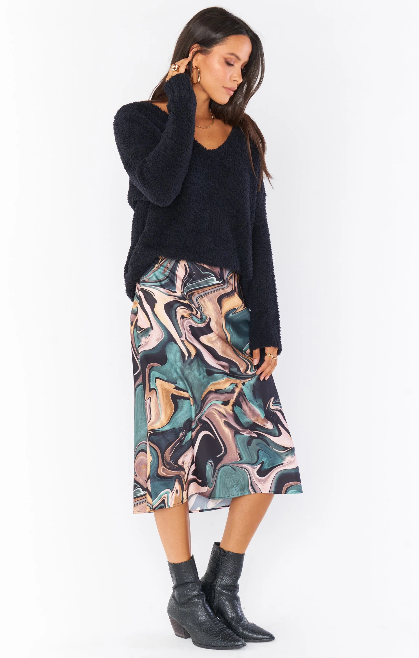 Show Me Your Mumu Maci Skirt ~ Miss Marble Luxe Satin 10 Show Me Your Mumu Maci Skirt ~ Miss Marble Luxe Satin - Image 8