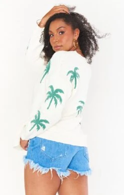 Show Me Your Mumu Gilligan Sweater ~ Palm Tree Knit -Show Me Your Mumu Sales MR0 4085 PT03 01 3