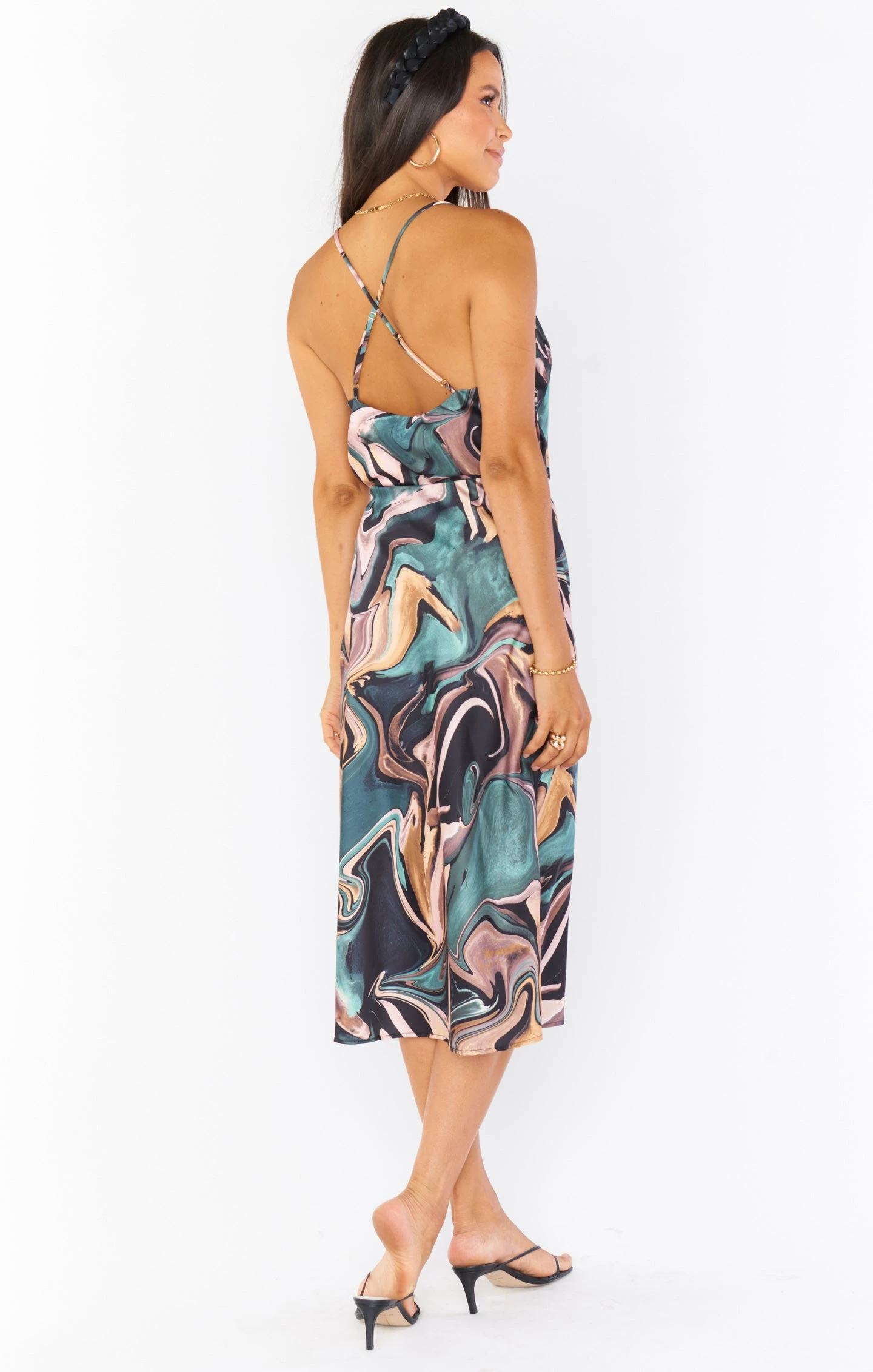 Show Me Your Mumu Maci Skirt ~ Miss Marble Luxe Satin 5 Show Me Your Mumu Maci Skirt ~ Miss Marble Luxe Satin - Image 3