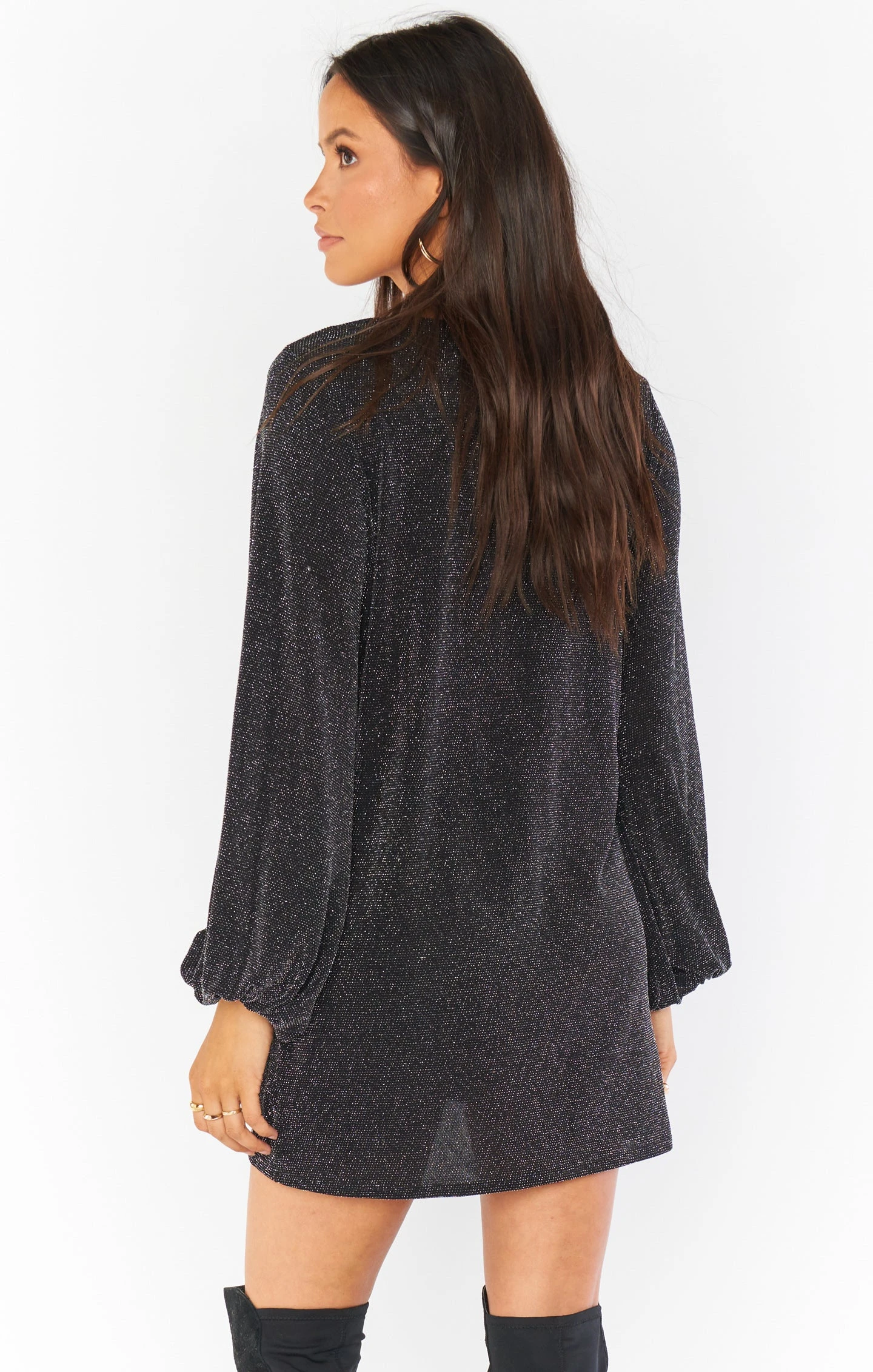 Show Me Your Mumu Ramona Dress ~ Dancing Queen Shine Black 5 Show Me Your Mumu Ramona Dress ~ Dancing Queen Shine Black - Image 3