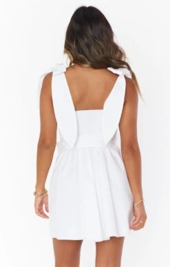 Show Me Your Mumu Claire Mini Dress ~ White Poplin -Show Me Your Mumu Sales MR1 0468 XW05 01