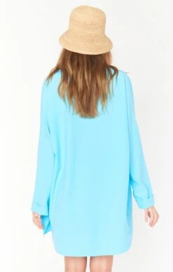 Show Me Your Mumu Johns Button Down Shirt ~ Sky Blue -Show Me Your Mumu Sales MR1 4235 SB85 4