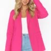 Show Me Your Mumu Major Blazer ~ Hot Pink Suiting -Show Me Your Mumu Sales MR1 4389 HP21 01 2