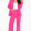 Show Me Your Mumu DJ Flare Pant ~ Hot Pink Suiting -Show Me Your Mumu Sales MR1 4389 HP21 01 b5a90efa e207 474d a239 99f832fdf274