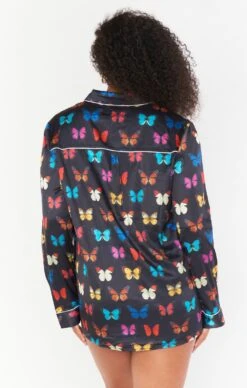 Show Me Your Mumu Favorite PJ Set ~ Butterflies In My Eyes Black 10 Show Me Your Mumu Favorite PJ Set ~ Butterflies In My Eyes Black -Show Me Your Mumu Sales MR1 5071 BE07 01 3