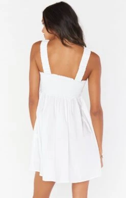 Show Me Your Mumu Fling Mini Dress ~ White Poplin -Show Me Your Mumu Sales MR1 5105 XW05 01