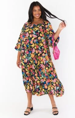 Show Me Your Mumu Day Or Night Midi Dress ~ Fruity Tango -Show Me Your Mumu Sales MR1 5106X FT48 01 3 9078d27a 6dce 4c83 a906 00e97f09d924