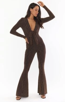 Show Me Your Mumu Martina Wrap Jumpsuit ~ Squiggle Sparkle Knit -Show Me Your Mumu Sales MR2 4558 ZB01 01 2