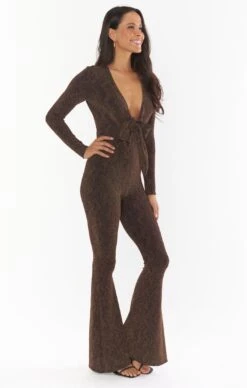 Show Me Your Mumu Martina Wrap Jumpsuit ~ Squiggle Sparkle Knit -Show Me Your Mumu Sales MR2 4558 ZB01 01 3