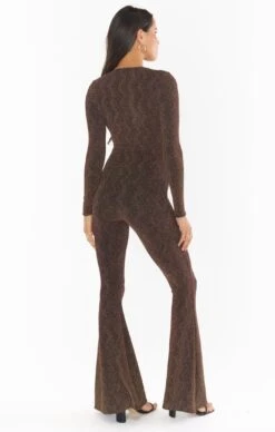Show Me Your Mumu Martina Wrap Jumpsuit ~ Squiggle Sparkle Knit -Show Me Your Mumu Sales MR2 4558 ZB01 01 4