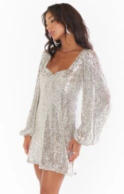 Show Me Your Mumu Aniston Mini Dress ~ Platinum Sequins 21 Show Me Your Mumu Aniston Mini Dress ~ Platinum Sequins -Show Me Your Mumu Sales MR2 4561 PT01 01 3