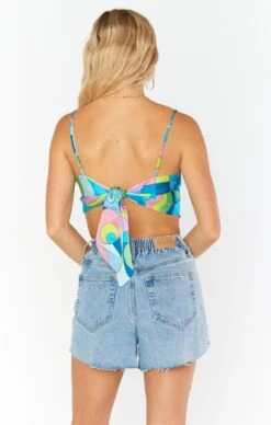 Show Me Your Mumu Scarf Top ~ Go Go Luxe Satin -Show Me Your Mumu Sales MR2 5416 PU62 05