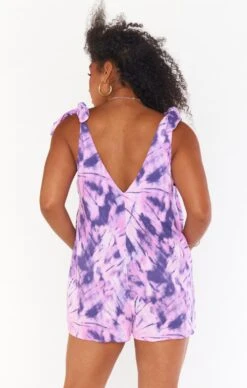 Show Me Your Mumu Tilda Tie Romper ~ Purple Tie Dye -Show Me Your Mumu Sales MS0 4170 PU87 01 3