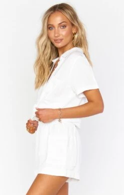 Show Me Your Mumu Disilvio Shorts ~ White Linen 12 Show Me Your Mumu Disilvio Shorts ~ White Linen -Show Me Your Mumu Sales MS0 4224 WH47 02