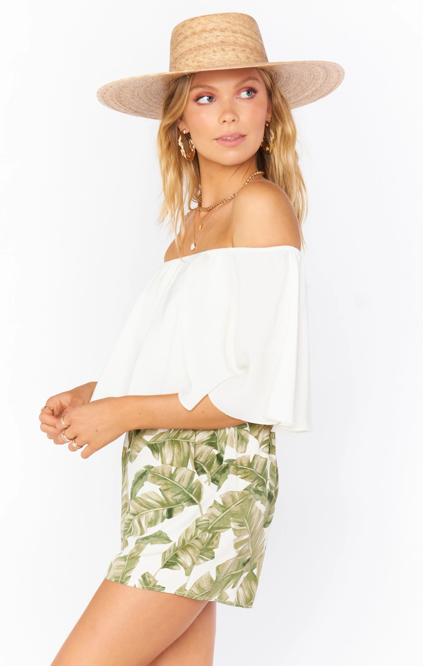 Show Me Your Mumu Cabana Shorts ~ Green Majestic Palm 4 Show Me Your Mumu Cabana Shorts ~ Green Majestic Palm - Image 2