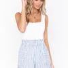 Show Me Your Mumu Disilvio Shorts ~ Nantucket Stripe -Show Me Your Mumu Sales MS1 4224 NS21 06
