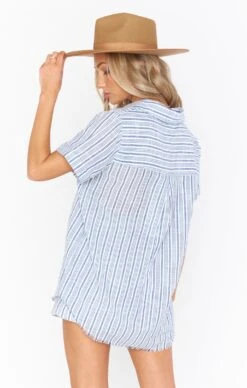 Show Me Your Mumu Antonelli Top ~ Nantucket Stripe -Show Me Your Mumu Sales MS1 4225 NS21 08