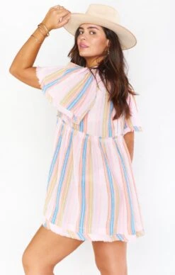 Show Me Your Mumu Brooks Babydoll Mini Dress ~ Paradise Stripe