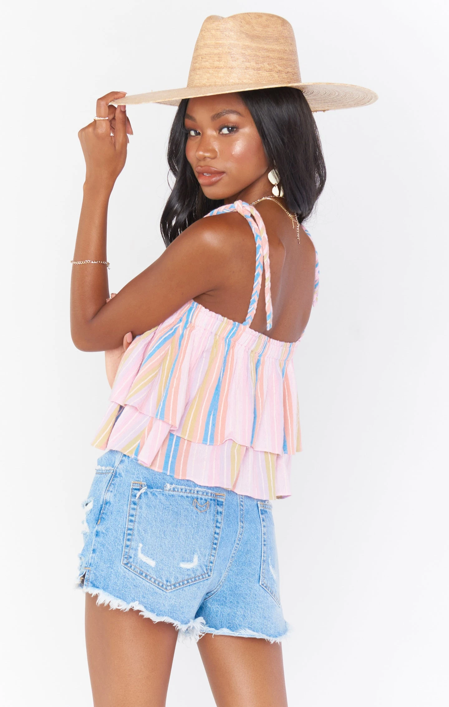 Show Me Your Mumu Klum Ruffle Top ~ Paradise Stripe 5 Show Me Your Mumu Klum Ruffle Top ~ Paradise Stripe - Image 3