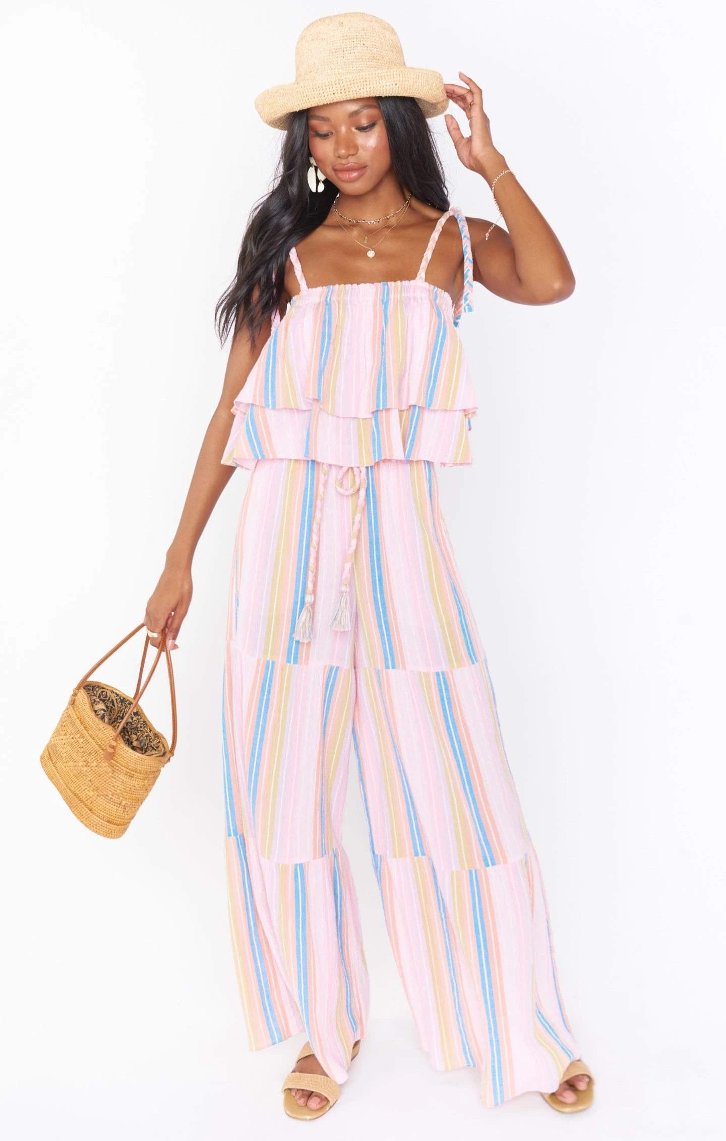 Show Me Your Mumu Klum Ruffle Top ~ Paradise Stripe 8 Show Me Your Mumu Klum Ruffle Top ~ Paradise Stripe - Image 6