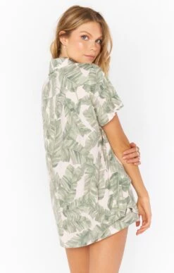 Show Me Your Mumu Sunday Morning Sleep Set ~ Green Majestic Palm -Show Me Your Mumu Sales MS1 4609 GR36 03