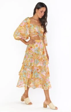 Show Me Your Mumu Full Swing Skirt ~ Groovy Blooms -Show Me Your Mumu Sales MS1 4662 GB92 03