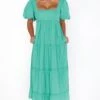 Show Me Your Mumu Linds Midi Dress ~ Parakeet Linen -Show Me Your Mumu Sales MS1 4871 PL56 01 1