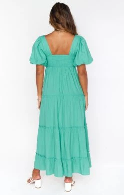 Show Me Your Mumu Linds Midi Dress ~ Parakeet Linen -Show Me Your Mumu Sales MS1 4871 PL56 01 3