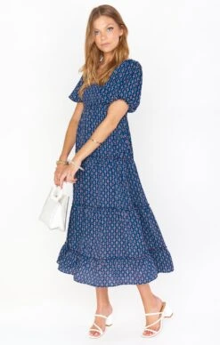 Show Me Your Mumu Linds Midi Dress ~ Red White And Mu -Show Me Your Mumu Sales MS1 4871 RW12 01