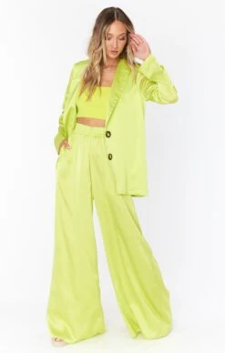 Show Me Your Mumu Felix Blazer ~ Citrine Luxe Satin -Show Me Your Mumu Sales MS2 3057 CI62 01