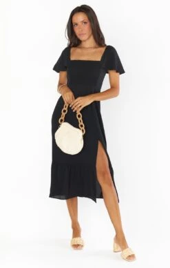 Show Me Your Mumu Brenda Midi Dress ~ Black