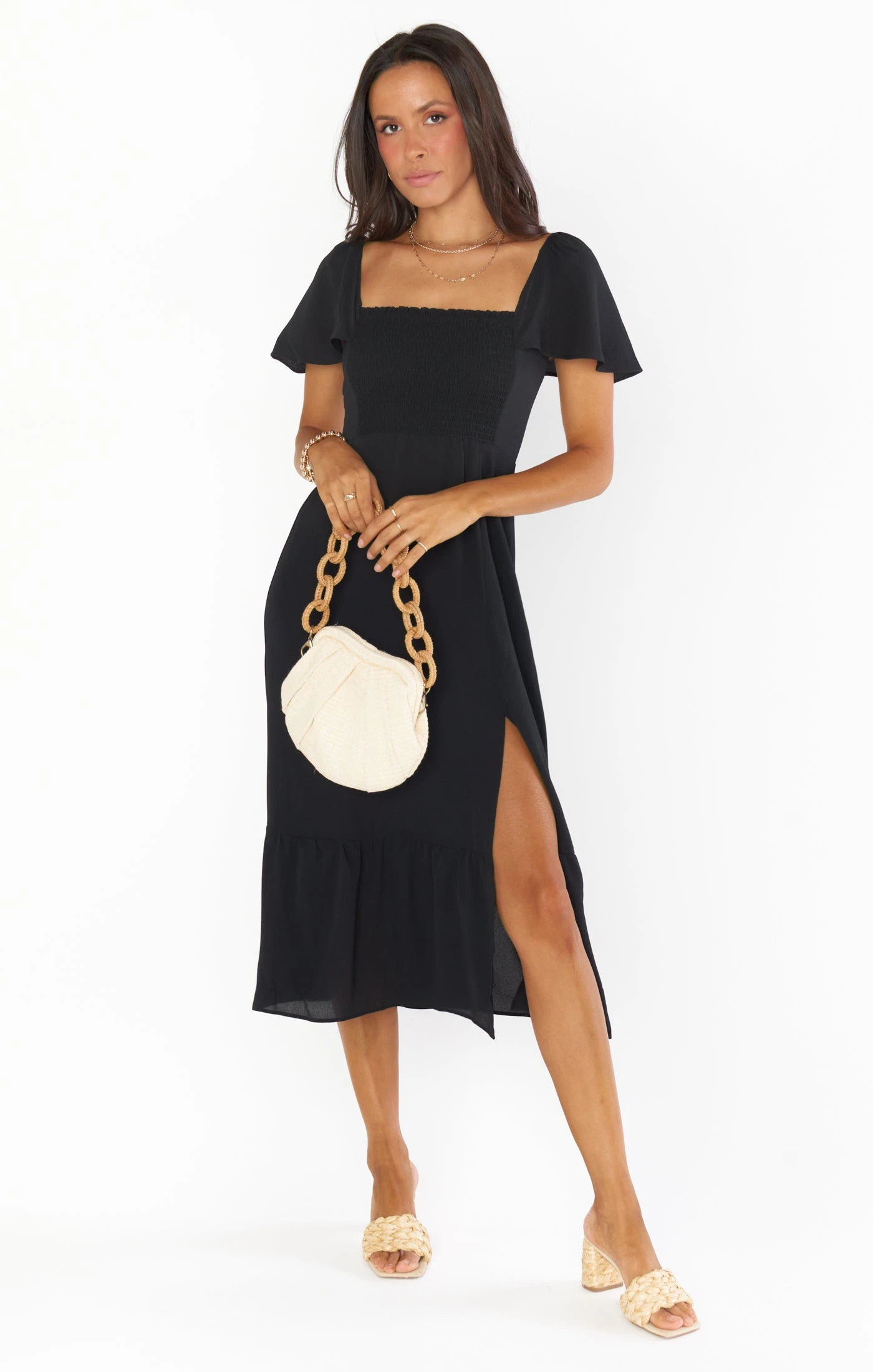 Show Me Your Mumu Brenda Midi Dress ~ Black 3 Show Me Your Mumu Brenda Midi Dress ~ Black