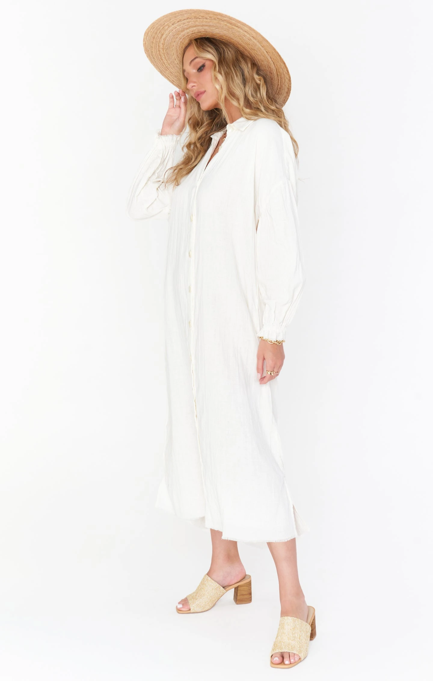 Show Me Your Mumu Captain Button Down Dress ~ Cream 6 Show Me Your Mumu Captain Button Down Dress ~ Cream - Image 4