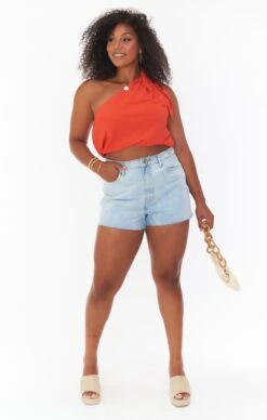 Show Me Your Mumu Heyday One Shoulder Top ~ Bellini -Show Me Your Mumu Sales MS2 4920 OG29 06