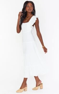 Show Me Your Mumu Lovely Midi Dress ~ White Linen 14 Show Me Your Mumu Lovely Midi Dress ~ White Linen -Show Me Your Mumu Sales MS2 5024 WH56 01 2