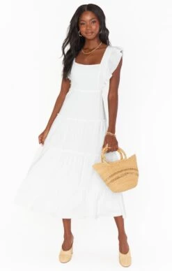 Show Me Your Mumu Lovely Midi Dress ~ White Linen 17 Show Me Your Mumu Lovely Midi Dress ~ White Linen -Show Me Your Mumu Sales MS2 5024 WH56 01 4