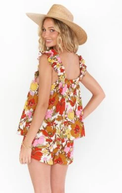 Show Me Your Mumu Hendrix Shorts ~ Far Out Floral -Show Me Your Mumu Sales MS2 5041 SF87 01