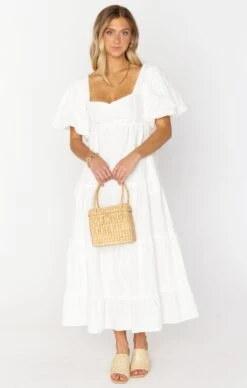 Show Me Your Mumu Odette Midi Dress ~ White -Show Me Your Mumu Sales MS2 5073 WH01 01 1