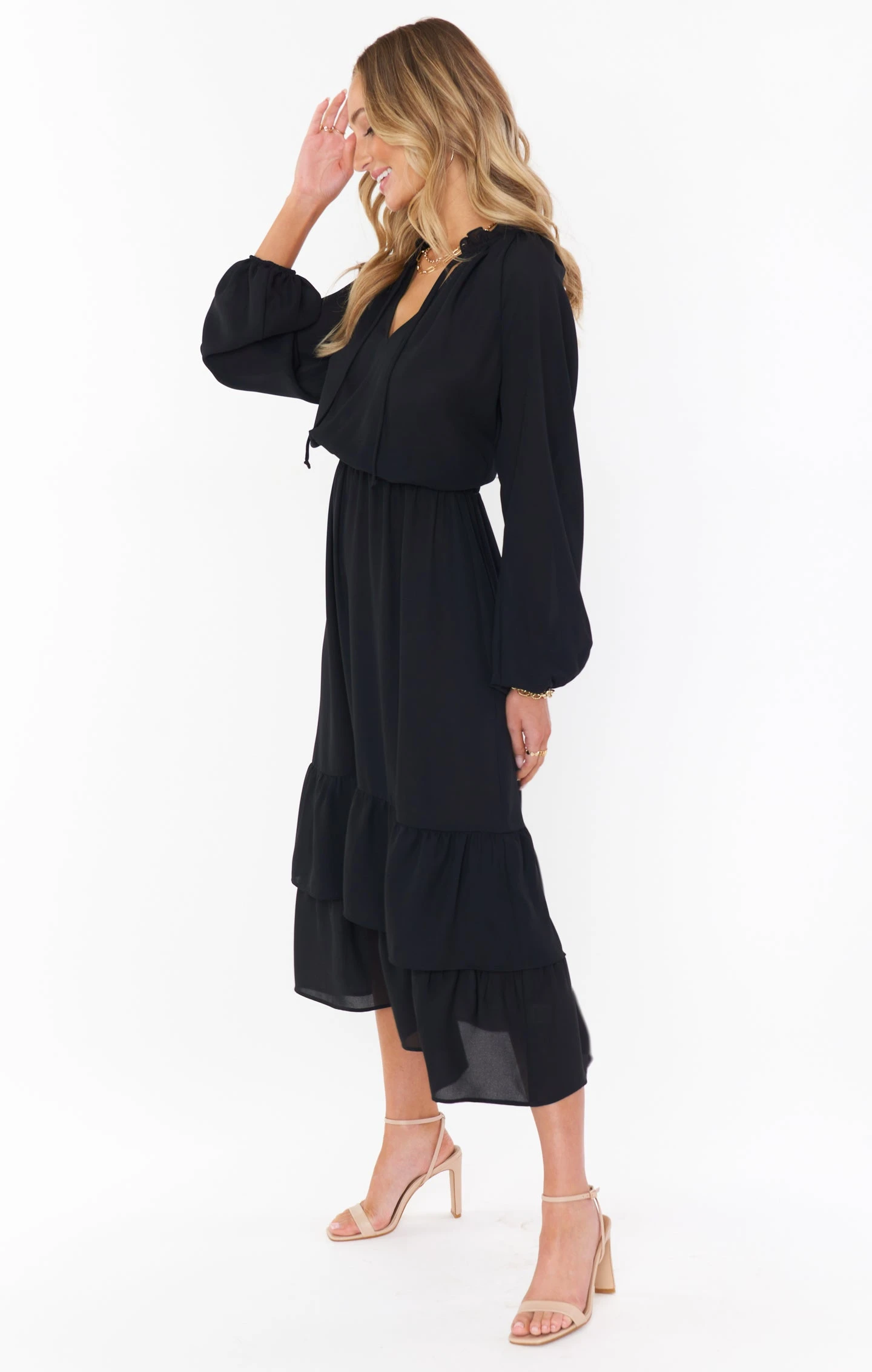 Show Me Your Mumu Cait Midi Dress ~ Black 4 Show Me Your Mumu Cait Midi Dress ~ Black - Image 2