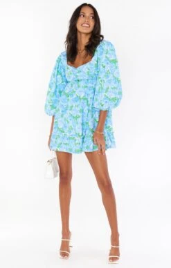 Show Me Your Mumu Mandi Mini Dress ~ Something Blue Floral