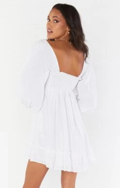 Show Me Your Mumu Mandi Mini Dress ~ White -Show Me Your Mumu Sales MS2 5265 WT44 01