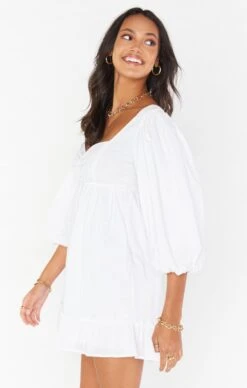 Show Me Your Mumu Mandi Mini Dress ~ White -Show Me Your Mumu Sales MS2 5265 WT44 01 1