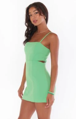 Show Me Your Mumu Tory Cutout Mini Dress ~ Kelly Green Stretch 10 Show Me Your Mumu Tory Cutout Mini Dress ~ Kelly Green Stretch -Show Me Your Mumu Sales MS2 5281 KG65 01 2